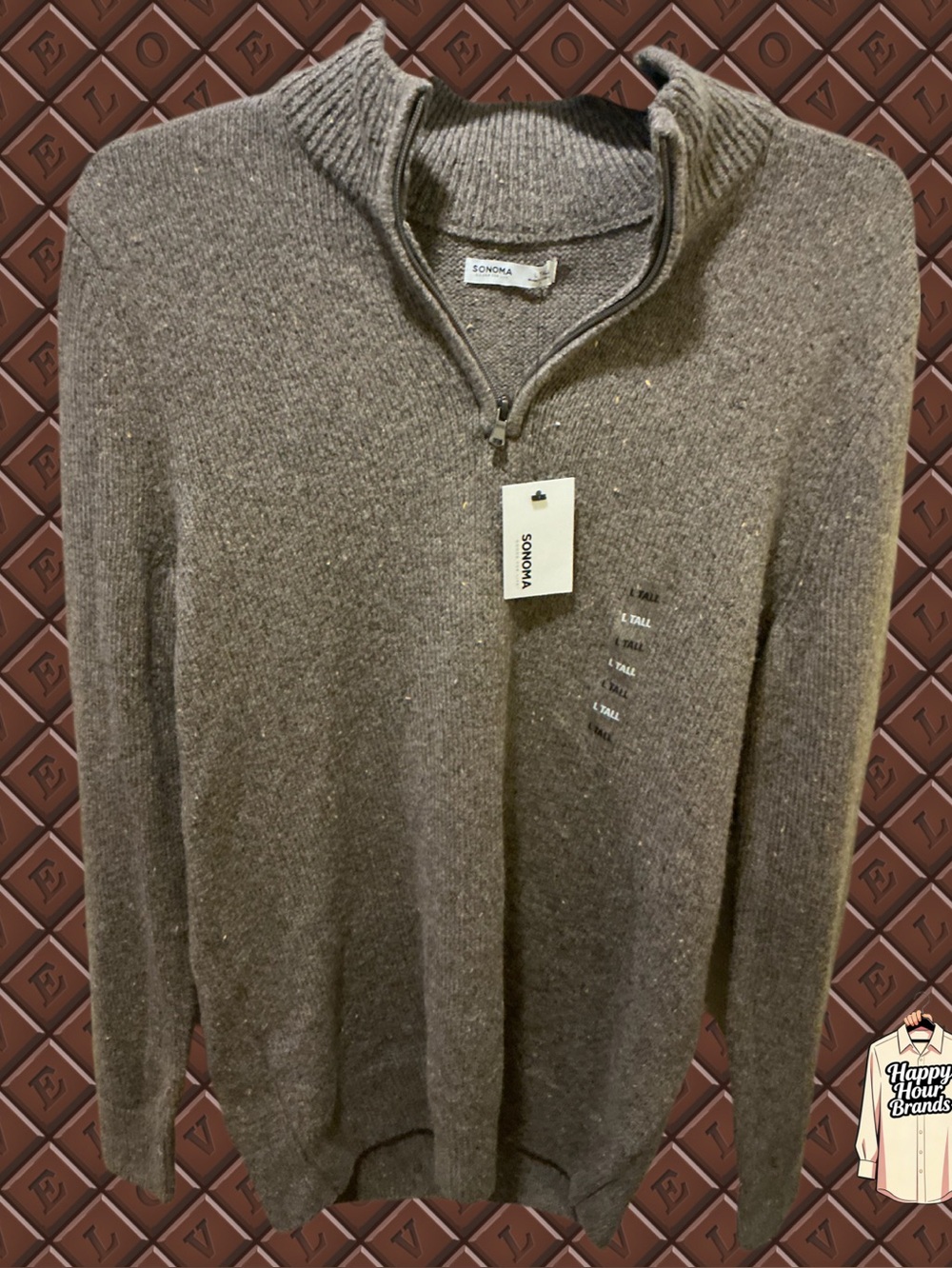 Sonoma Men’s Big And Tall Large Fleece Sweater New With Tags